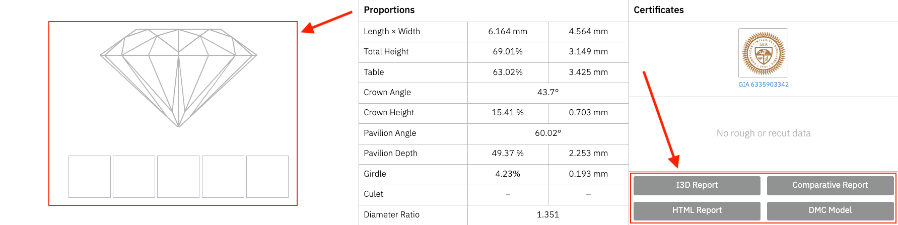 Diamond page with all design data hidden